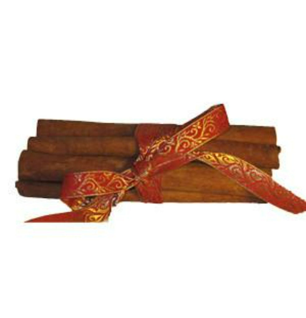 *CHRISTMAS SPICE* Scented Bundle of Cinnamon Quills, Red/Gold  200g + Essential Oil 10ml