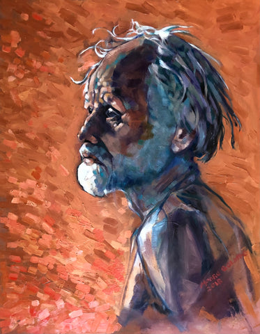 Still Thinking    Elizabeth Moore Golding original artwork *free shipping within Australia*