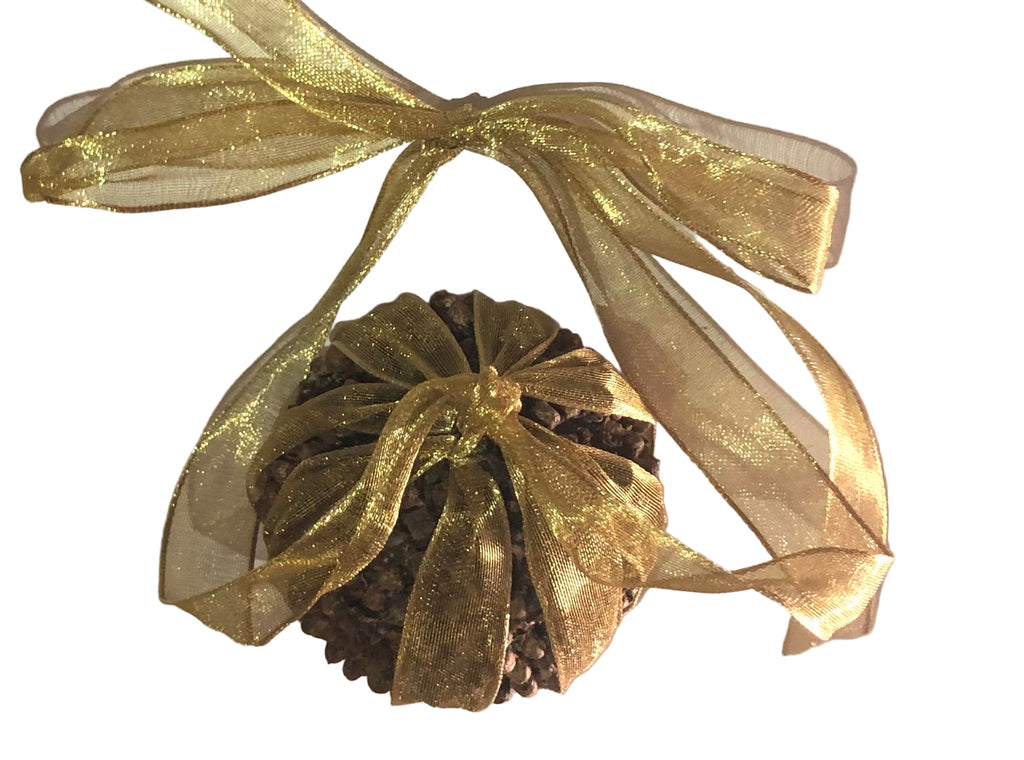 Christmas Spice - Clove Bud Pomander (gold) + oil 10ml, gift boxed