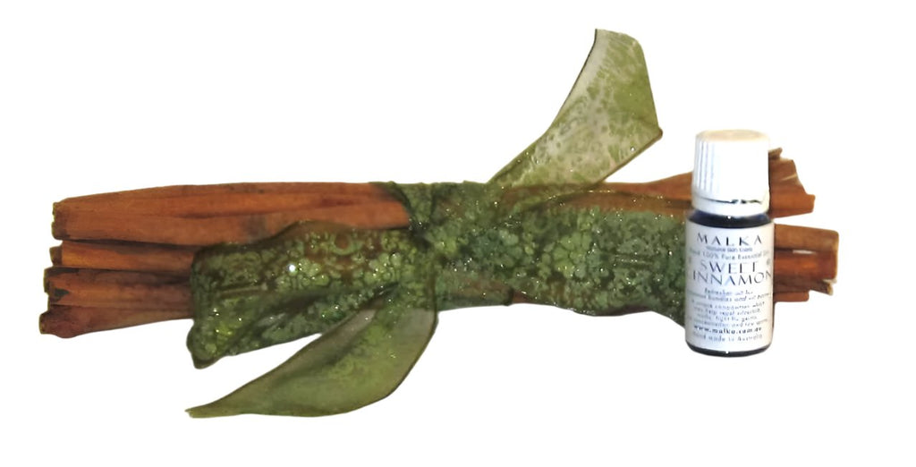 Glitter 'n Green Sweet Cinnamon  Bundle 80g 15cm, with Refresher Oil 5ml