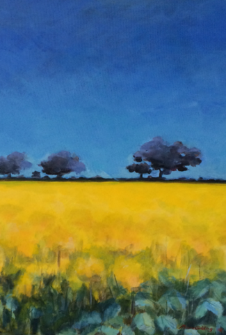 Canola Grampians   Elizabeth Moore Golding original artwork