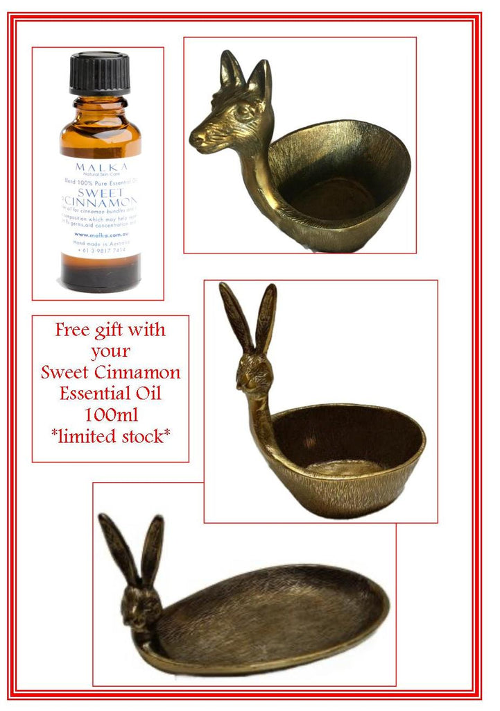 FREE GIFT with Sweet Cinnamon Oil 100ml * limited stock until sold out (bunny bowl available for this promo)