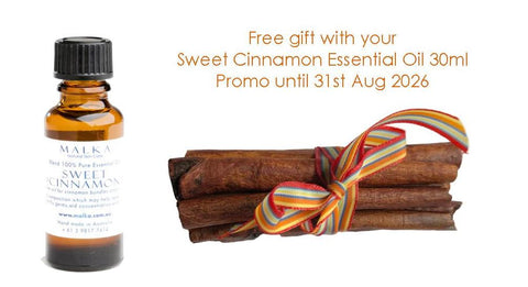 FREE GIFT with Sweet Cinnamon Oil 30ml* promotion  available until end August 2026