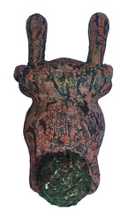 'Sitting Red Rabbit'  original sculpture by Vaidas