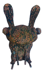 'Sitting Red Rabbit'  original sculpture by Vaidas