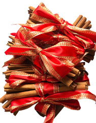 Odd lot -  4 x Sweet Cinnamon Bundles, scarlet & gold, various lengths (1 lot available)