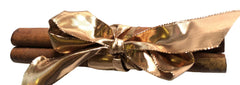 Gold Metallic Ribbon Cinnamon Single Quill for table setting, home decor