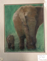 ‘Elephant Pair’ Aileen Stinten original artwork