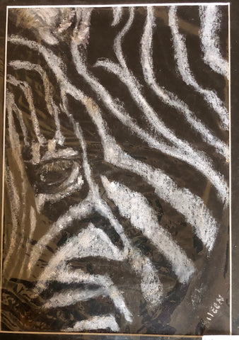 ‘Zebra Up Close‘ Aileen Stinten original artwork
