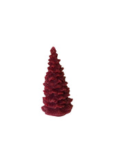 Candle, Red Christmas Tree, (recycled wax)