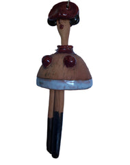 Bell - Lady with long legs 21cm x 7cm (last one)