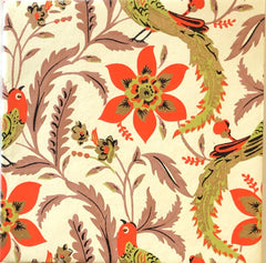 Bird Orange note card (textured paper & envelope)
