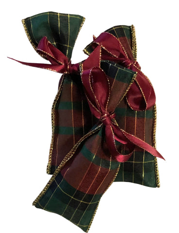 Sweet Cinnamon & Spice Sachets, tartan (3 pack)