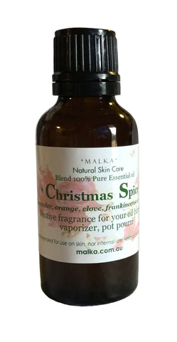 Christmas Spice Malka 100% Pure Essential Oil Blend (Orange, Lavender and Clove)