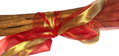 Sweet Cinnamon Quills Bundle 100g 20cm (Metallic gold & red organza)