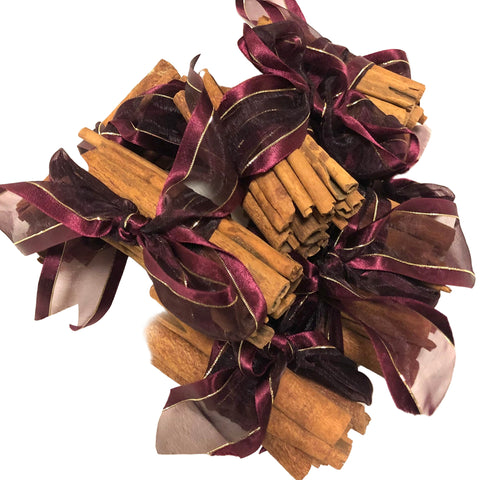 *Odd Bunch* Sweet Cinnamon Quills pack of 7 x bundles, burgundy ribbon, various sizes  stocking filler (1 pack available)