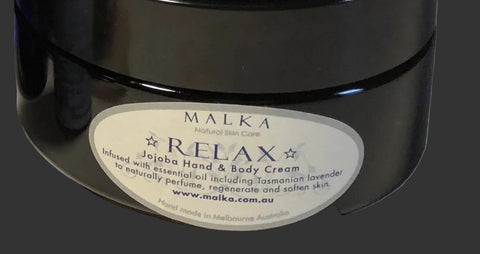 Relax (Tasmanian Lavender) Organic Jojoba Cream 200ml, end of batch special  (1 available)