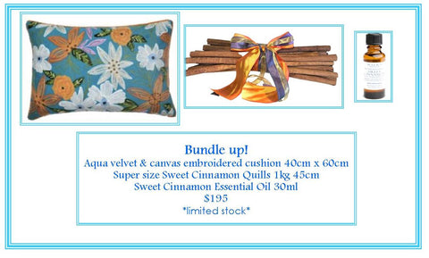 Bundle Up! Cushion, Super Size Sweet Cinnamon Quills & Oil 30 ml