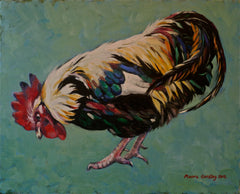 Rooster Inis Mor  Liz Moore Golding original artworks
