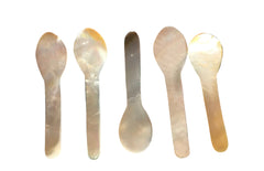 FROM THE HEALESVILLE STUDIO - Mother of pearl spoon, set of 5 ( 2 sets remaining)