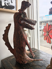 Tall Dog   original sculpture by Vaidas