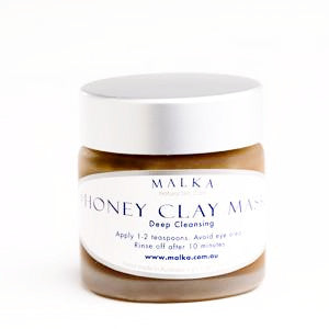 Natural skin care by malka  - for the face - honey clay deep cleansing mask 100g