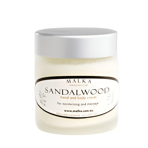 Sandalwood with Patchouli & Lime - Organic Jojoba Hand & Body Cream - freshly made to order
