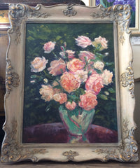 Roses By The Window, Olene Simon original artwork