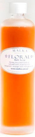 RELAX BLEND Organic Honey Enriched Bath Syrup - 'bulk buy' 1 x 50ml & 2 x 25ml (green glass bottle)