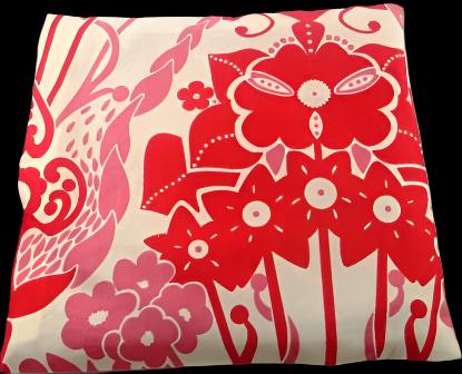 Sweet Cinnamon Peace Pillow Red & Pink 20cm x 20cm